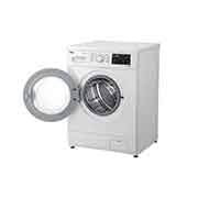 LG Front Load Washer 8kg, Direct Drive Motor, Smart Diagnosis, White Color, right side open, WJ1408NTG, thumbnail 10