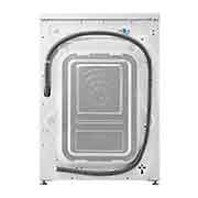 LG Front Load Washer 8kg, Direct Drive Motor, Smart Diagnosis, White Color, back, WJ1408NTG, thumbnail 13