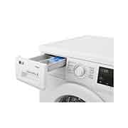 LG Front Load Washer 8kg, Direct Drive Motor, Smart Diagnosis, White Color, panel view, WJ1408NTG, thumbnail 4
