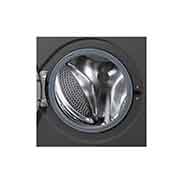 LG Front Load Washer 8kg, Direct Drive Motor, Smart Diagnosis, Middle Black Color, Drum view point, WJ1408MTG, thumbnail 5