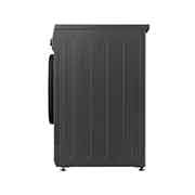 LG Front Load Washer 8kg, Direct Drive Motor, Smart Diagnosis, Middle Black Color, Side view, WJ1408MTG, thumbnail 12