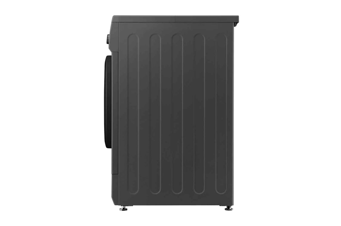 LG Front Load Washer 8kg, Direct Drive Motor, Smart Diagnosis, Middle Black Color, Side view, WJ1408MTG, thumbnail 12