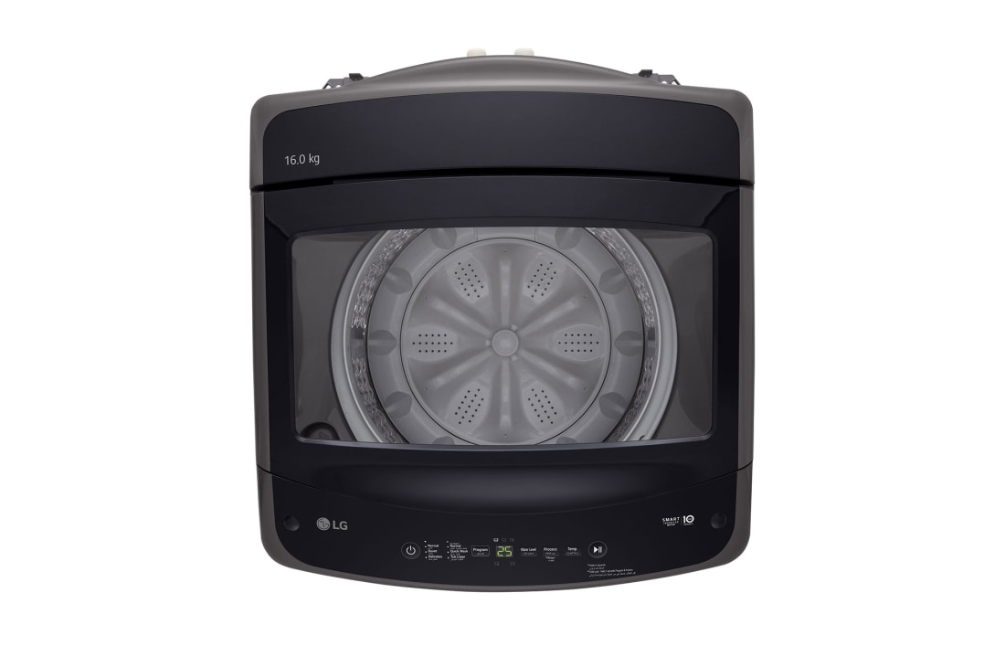 LG TopLoad Washer 16kg, Smart Inverter Motor, Smart Diagnosis, Middle Black Color, top load, T16V1NDHT7, thumbnail 6