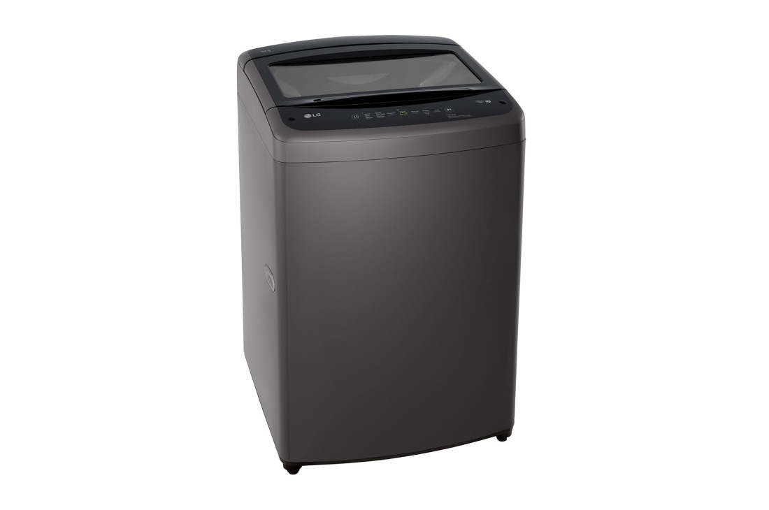 LG TopLoad Washer 16kg, Smart Inverter Motor, Smart Diagnosis, Middle Black Color, side view, T16V1NDHT7, thumbnail 9
