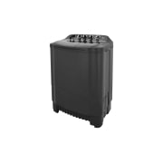 LG Twin Tub Washer 7/3.5KG with Roller Jet Plusator And 3 Washing Programs,Middle Black, Right side view, P1261RONT, thumbnail 5