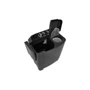 LG Twin Tub Washer 7/3.5KG with Roller Jet Plusator And 3 Washing Programs,Middle Black, Top left open perspective, P1261RONT, thumbnail 10