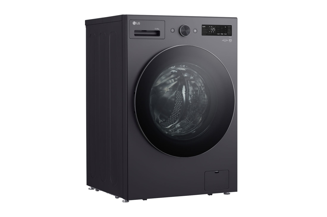 LG Washer Dryer Combo 15/8kg, Direct Drive Motor, Smart Diagnosis, Essence Graphite Color, LeftSide, WDN1508GRP, thumbnail 11