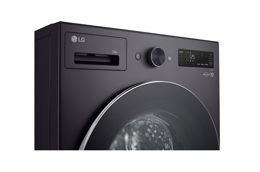 LG Washer Dryer Combo 20/10kg, Direct Drive Motor, Smart Diagnosis, Essence Graphite Color, KnobWindowDisplayDetail1, WDN2010GRP, thumbnail 3