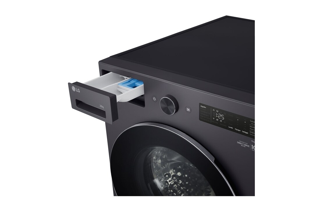 LG Washer Dryer Combo 20/10kg, Direct Drive Motor, Smart Diagnosis, Essence Graphite Color, Detail1, WDN2010GRP, thumbnail 5