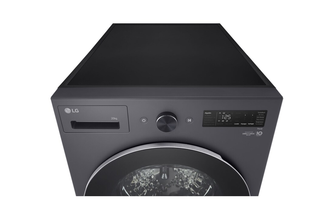 LG Washer Dryer Combo 20/10kg, Direct Drive Motor, Smart Diagnosis, Essence Graphite Color, KnobWindowDisplayDetail3, WDN2010GRP, thumbnail 8