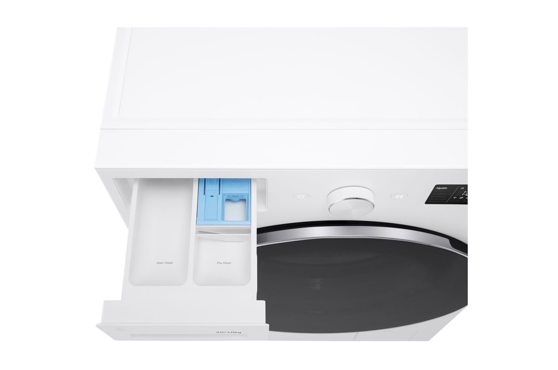 LG Washer Dryer Combo 20/10kg, Direct Drive Motor, Smart Diagnosis, Essence White Color, Drawer detailed view, WDN2010WRP, thumbnail 7