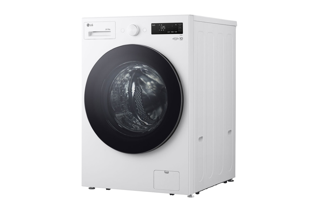 LG Washer Dryer Combo 20/10kg, Direct Drive Motor, Smart Diagnosis, Essence White Color, Right view, WDN2010WRP, thumbnail 14