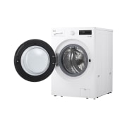 LG Washer Dryer Combo 20/10kg, Direct Drive Motor, Smart Diagnosis, Essence White Color, Right view with open door, WDN2010WRP, thumbnail 13