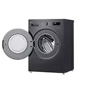 LG Washing Machine 8KG, Direct Drive Motor, Smart Diagnosis, Middle Black Color, front drawer open, F2Y1TYP6J, thumbnail 7
