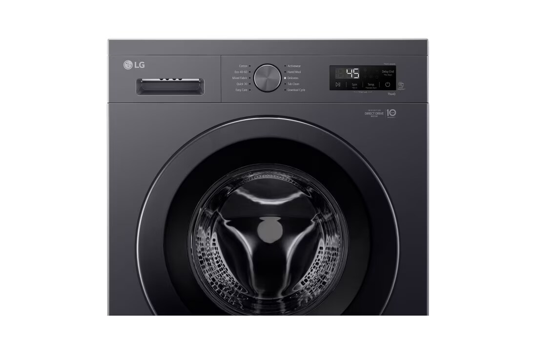 LG Washing Machine 8KG, Direct Drive Motor, Smart Diagnosis, Middle Black Color, drum, F2Y1TYP6J, thumbnail 4