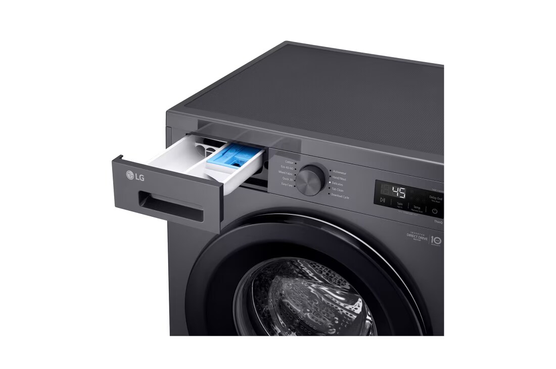 LG Washing Machine 8KG, Direct Drive Motor, Smart Diagnosis, Middle Black Color, display, F2Y1TYP6J, thumbnail 5