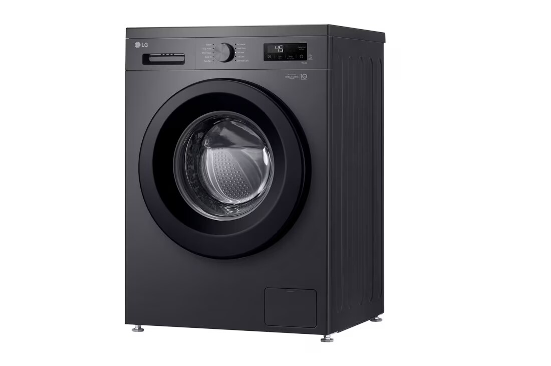 LG Washing Machine 8KG, Direct Drive Motor, Smart Diagnosis, Middle Black Color, Top view, F2Y1TYP6J, thumbnail 8