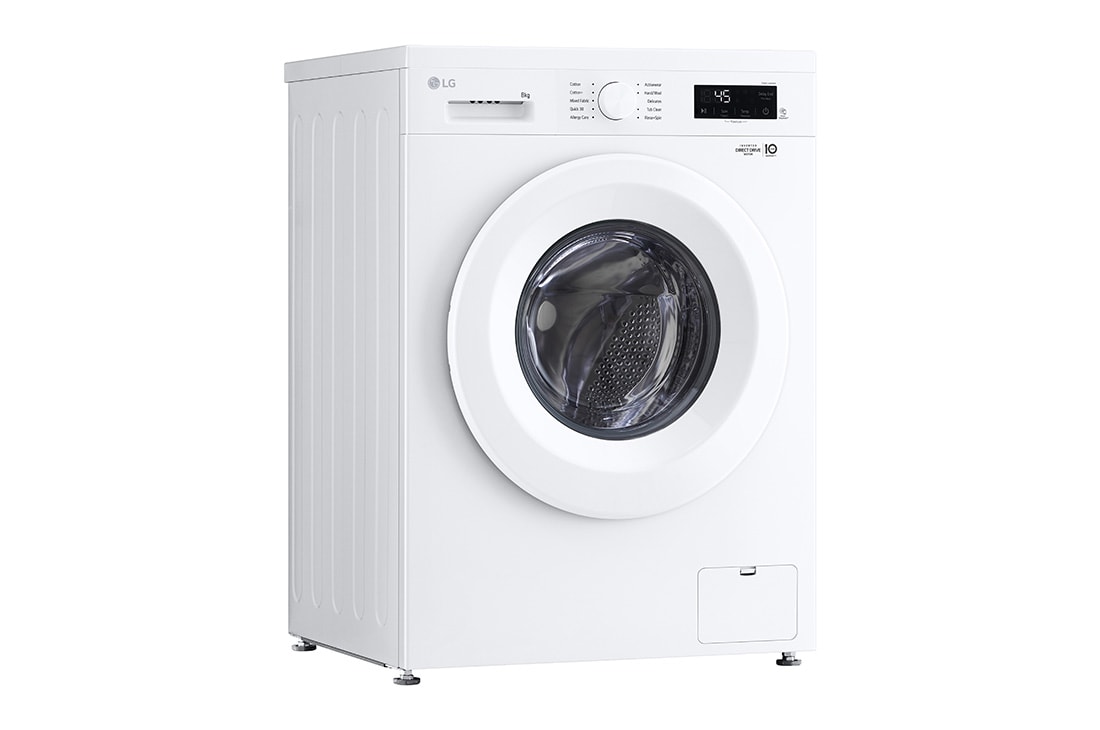 LG Washing Machine 8KG, Direct Drive Motor, Smart Diagnosis, Essence White Color, F2Y1TYPQ5, thumbnail 3