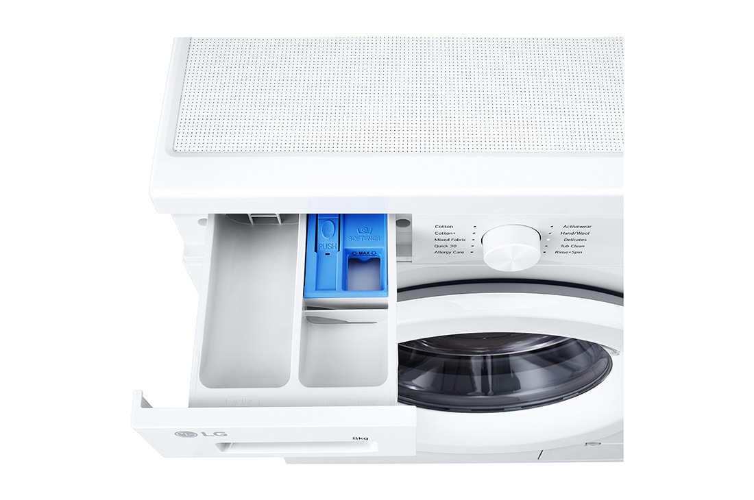 LG Washing Machine 8KG, Direct Drive Motor, Smart Diagnosis, Essence White Color, F2Y1TYPQ5, thumbnail 5