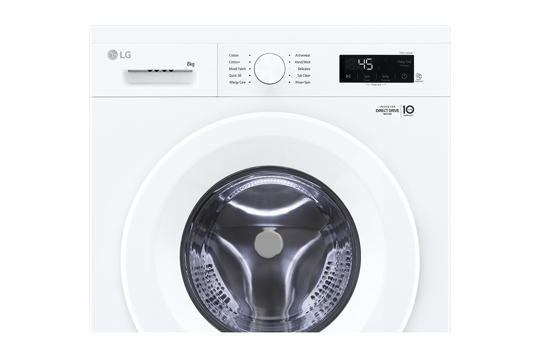 LG Washing Machine 8KG, Direct Drive Motor, Smart Diagnosis, Essence White Color, F2Y1TYPQ5, thumbnail 8