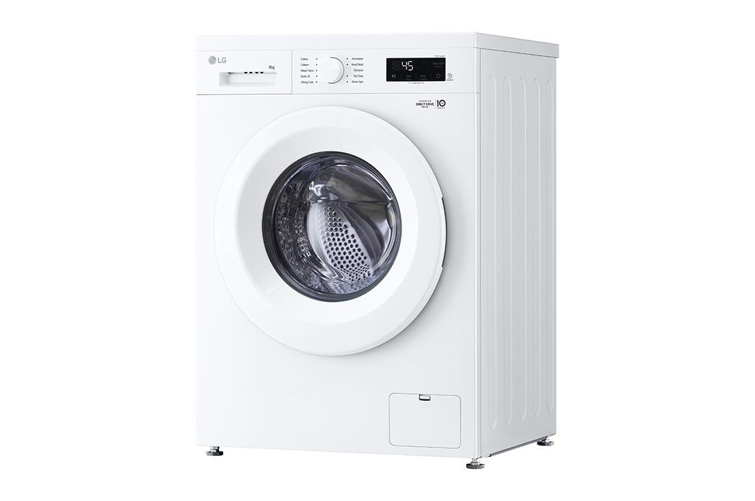 LG Washing Machine 8KG, Direct Drive Motor, Smart Diagnosis, Essence White Color, F2Y1TYPQ5, thumbnail 9