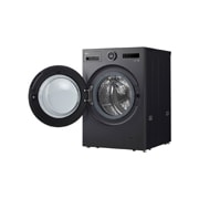 LG Washer Dryer Combo 18/10kg, Direct Drive Motor, Smart Diagnosis, Essence Graphite Color, front drawer open, WDN1810GRP, thumbnail 13