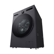 LG Washer Dryer Combo 18/10kg, Direct Drive Motor, Smart Diagnosis, Essence Graphite Color, right perspective view, WDN1810GRP, thumbnail 15