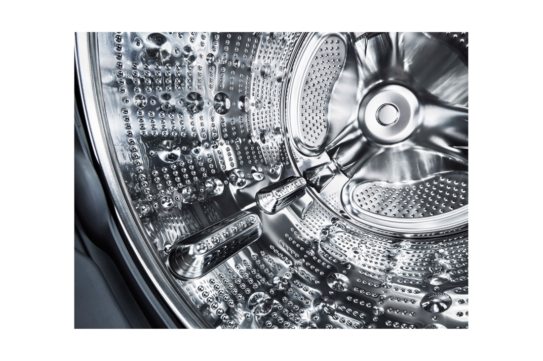 LG Single Unit Front Load 25/20kg LG WashTower™ with Centre Control™, Black Steel color, Drum_Dryer, WT2520BRK, thumbnail 6