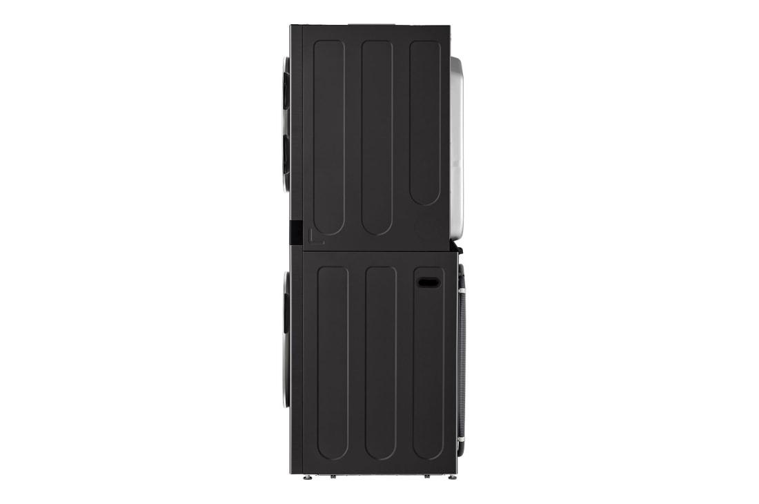 LG Single Unit Front Load 25/20kg LG WashTower™ with Centre Control™, Black Steel color, Right Side View, WT2520BRK, thumbnail 14