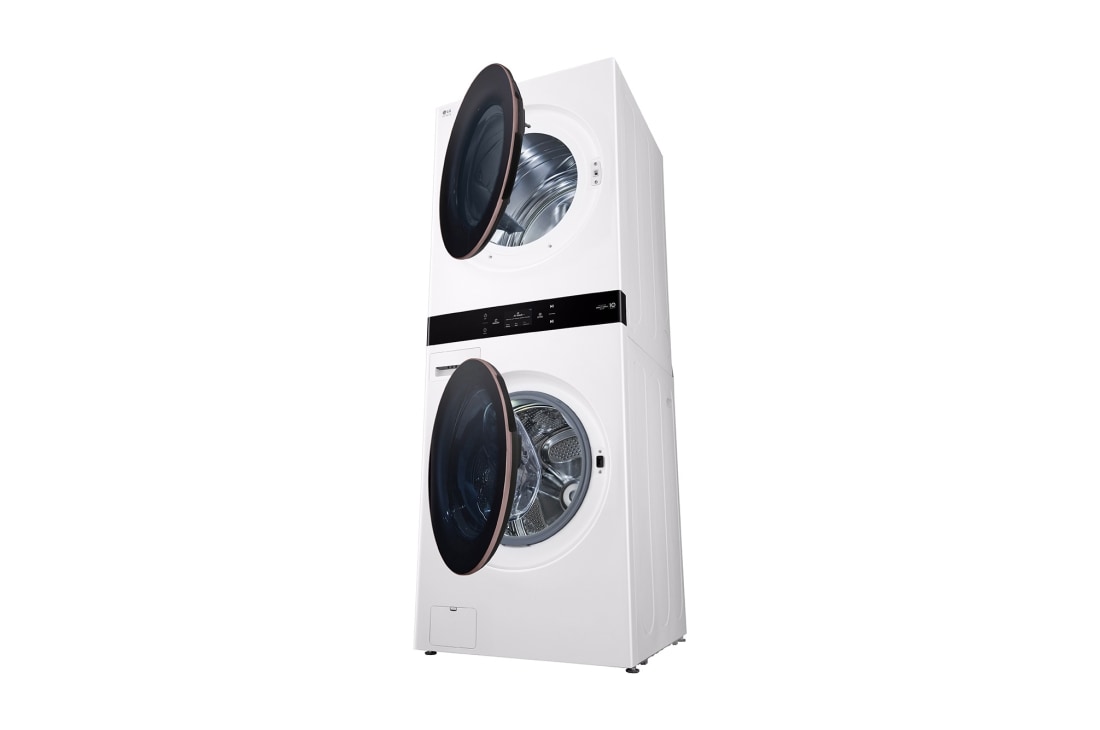 LG Single Unit Front Load 25/20kg LG WashTower™ with Centre Control™, White color, Drum_Dryer, WT2520WRK, thumbnail 6