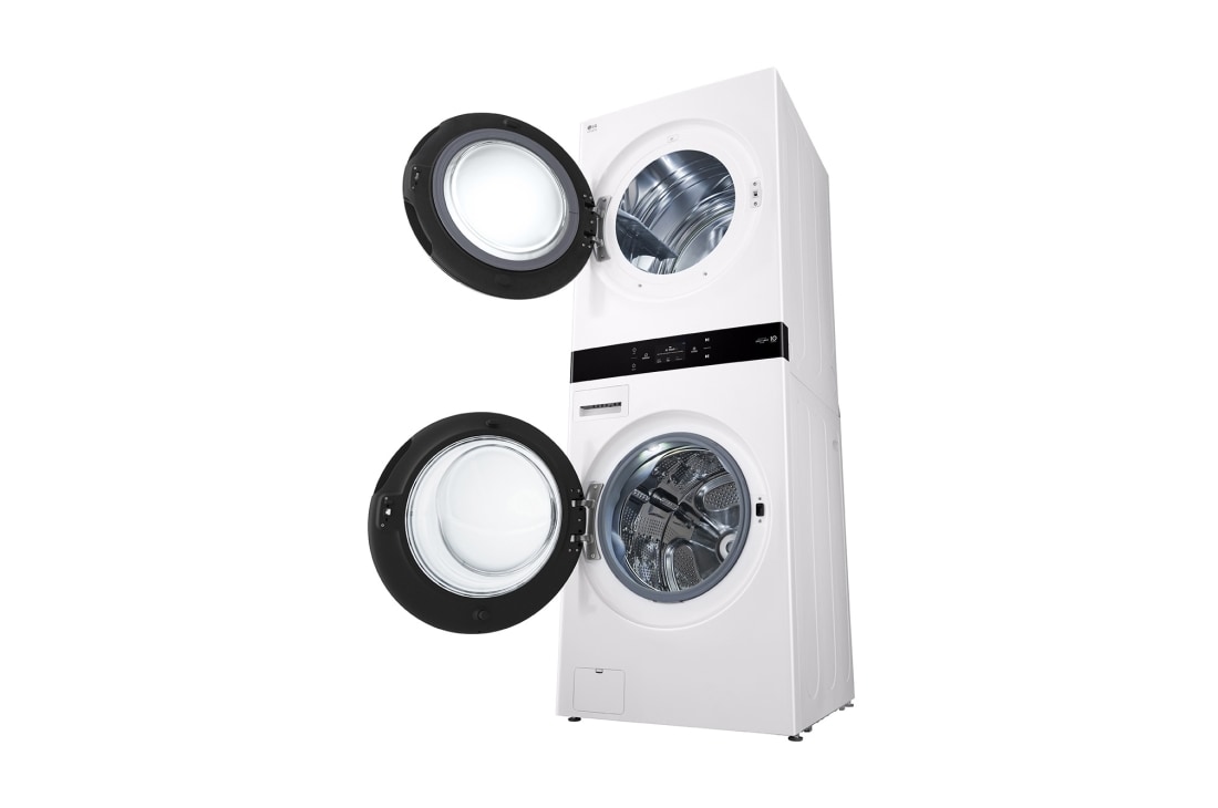 LG Single Unit Front Load 25/20kg LG WashTower™ with Centre Control™, White color, T_Drum Washer1, WT2520WRK, thumbnail 7