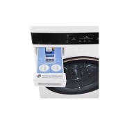LG Single Unit Front Load 25/20kg LG WashTower™ with Centre Control™, White color, Left side Tilt View, WT2520WRK, thumbnail 10
