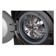LG Washer Dryer Combo 13/7kg, Direct Drive Motor, Smart Diagnosis, Platinum Black  Color, drum, WDR1307PBP, thumbnail 4