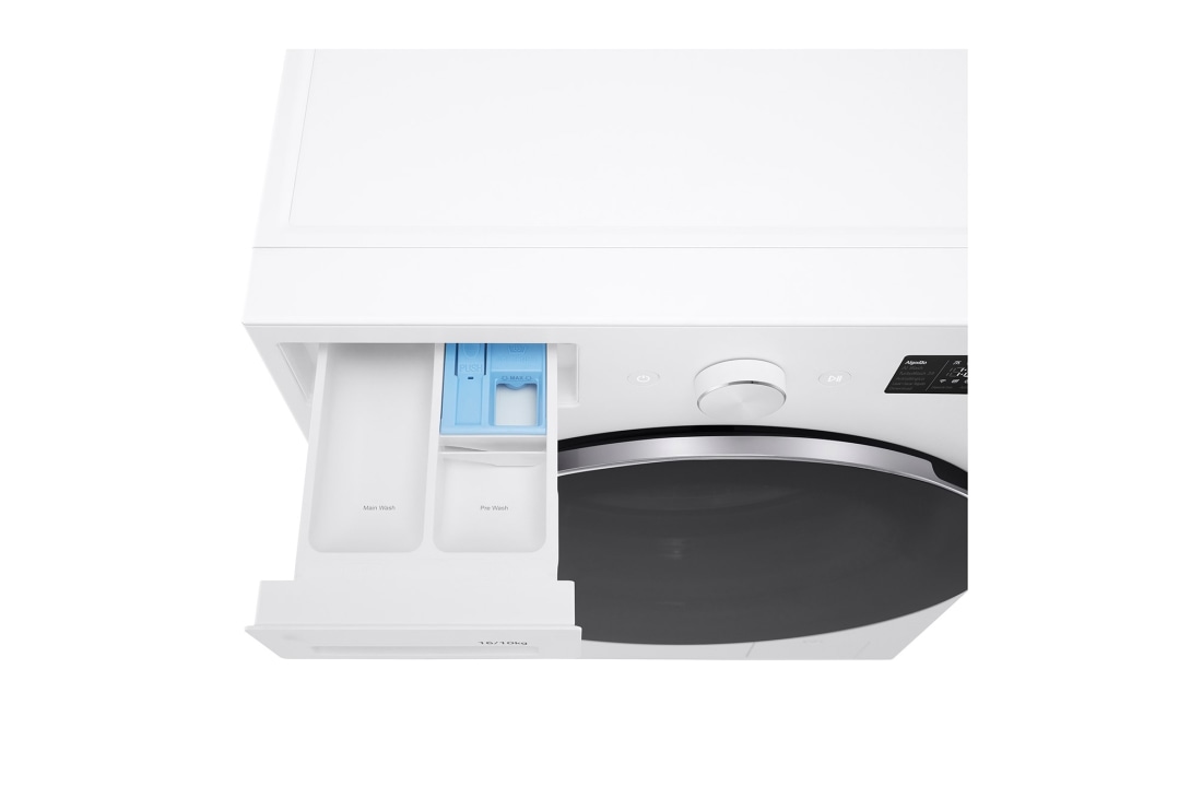 LG Washer Dryer Combo 18/10kg, Direct Drive Motor, Smart Diagnosis, Essence White Color, TopDrawerOpen, WDN1810WRP, thumbnail 7
