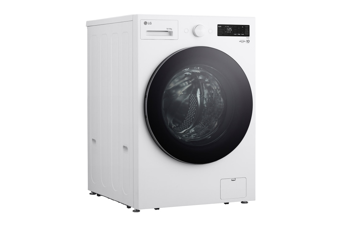LG Washer Dryer Combo 18/10kg, Direct Drive Motor, Smart Diagnosis, Essence White Color, LeftSide, WDN1810WRP, thumbnail 9