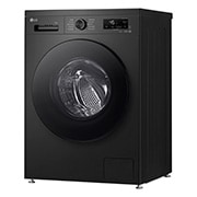 LG Washing Machine LG 9 KG, Direct Drive Motor, Smart Diagnosis, Middle Black Color, Perspective left view, WY1409MVP, thumbnail 10