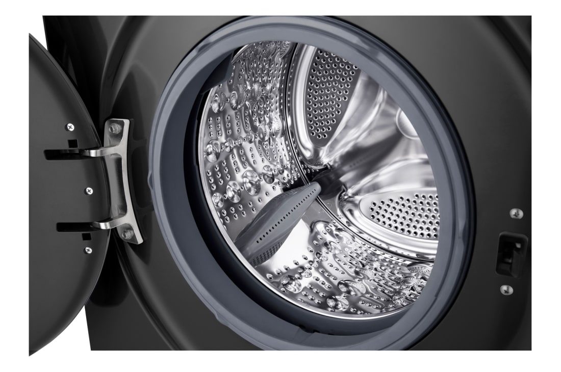 LG Washing Machine LG 9 KG, Direct Drive Motor, Smart Diagnosis, Middle Black Color, drum, WY1409MVP, thumbnail 4