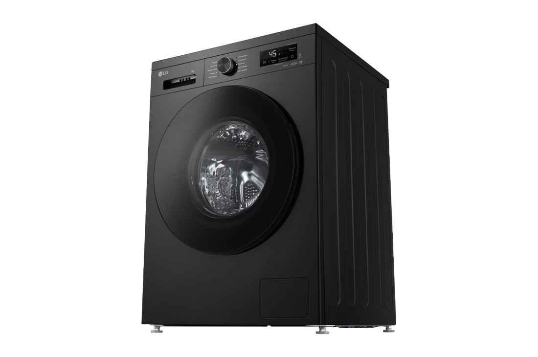 LG Washing Machine LG 9 KG, Direct Drive Motor, Smart Diagnosis, Middle Black Color, left side, WY1409MVP, thumbnail 11