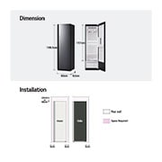 LG 5 Garment Styler DUAL TrueSteam™ - Built-in HandySteamer™, Dynamic MovingHanger™, LSC5GMR80H, thumbnail 8