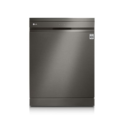 14 Place Setting Dishwasher, Platinum Silver Color, Smart Rack, Inverter Direct Drive Motor, Quad Wash