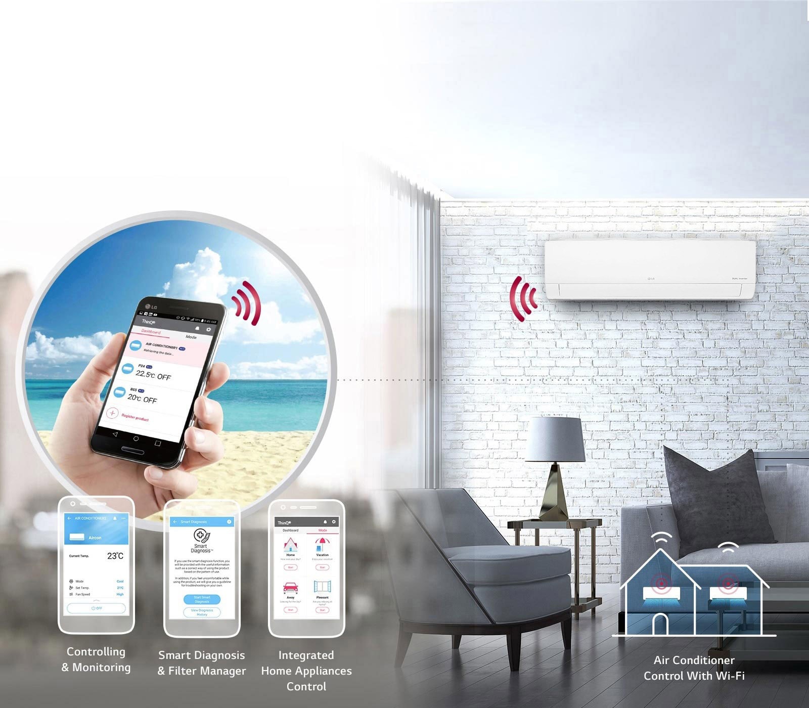 Built-in Wi-Fi Smart Control<br>1