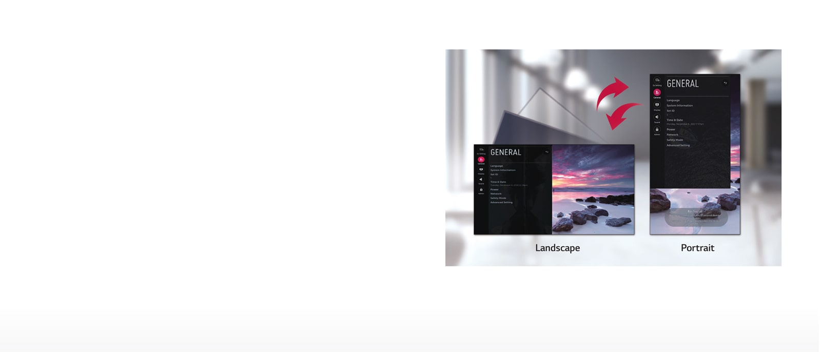 Dedicated GUI for Portrait Orientation<br><br>1