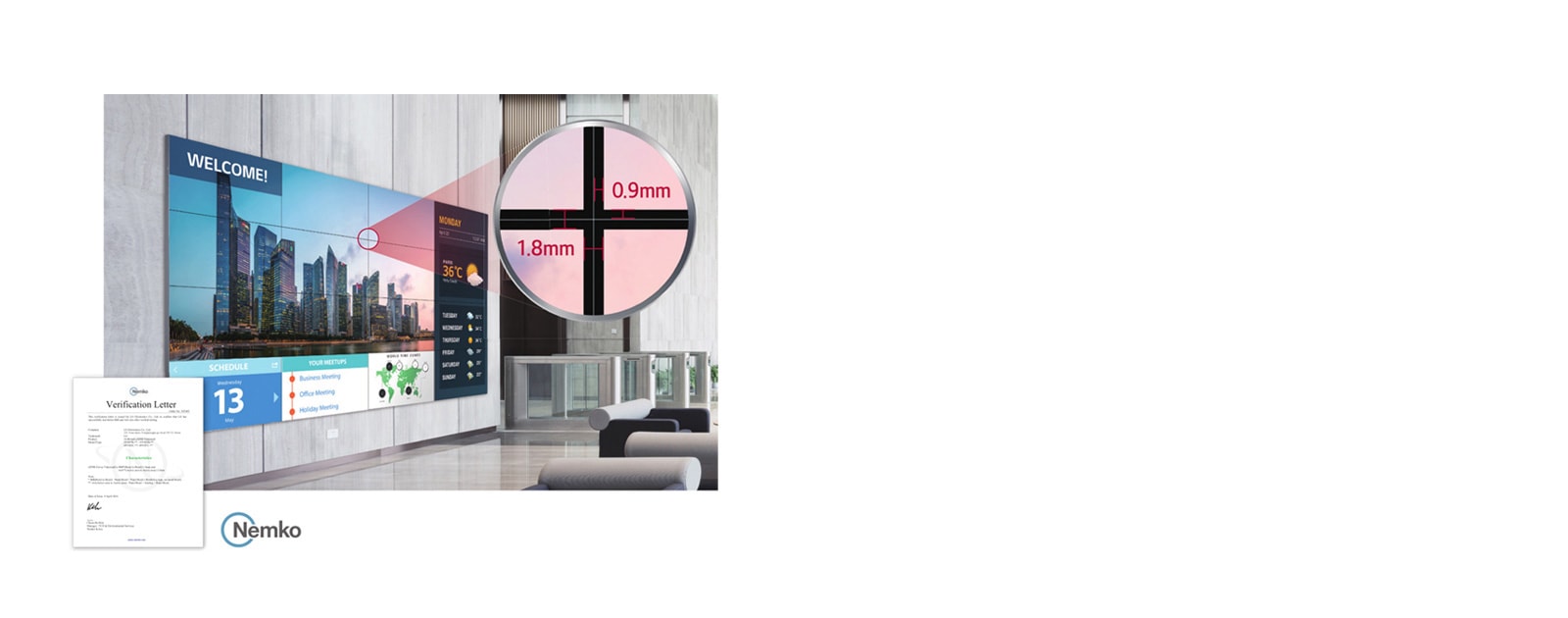 Seamless Large Screens with Extreme-Narrow Bezel1