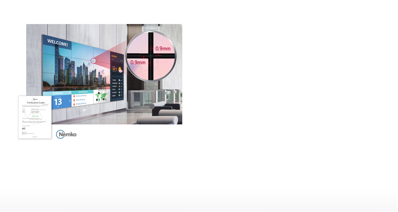 Seamless Large Screens with Extreme-Narrow Bezel1