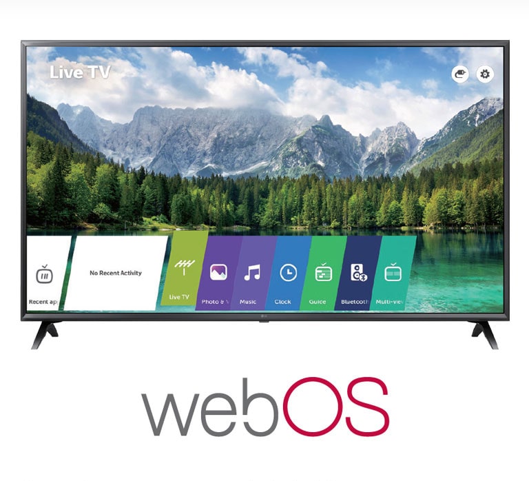 Smart TV by LG WebOS 4.0<br>2