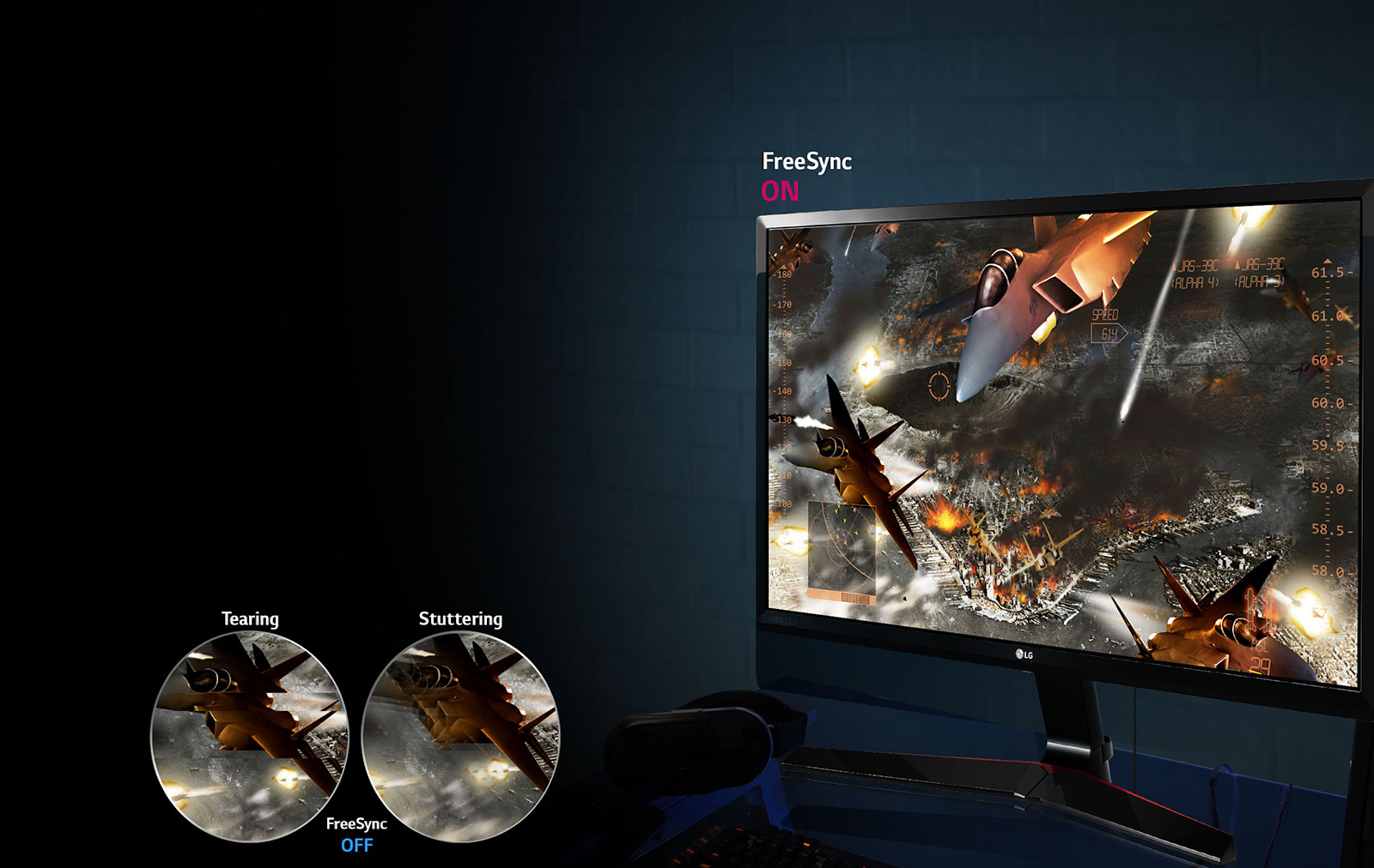 Fluid Gaming Motion : AMD FreeSync™ Technology<br>1