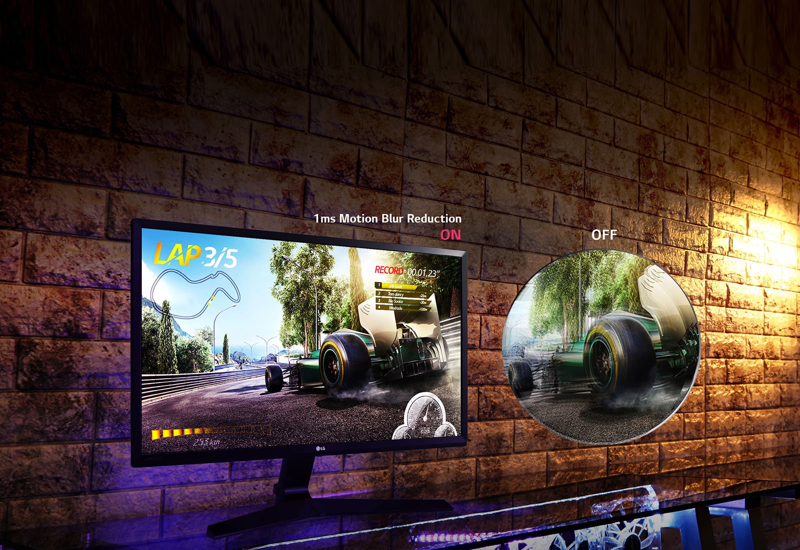 IPS Gaming Monitor with 1ms Motion Blur Reduction1