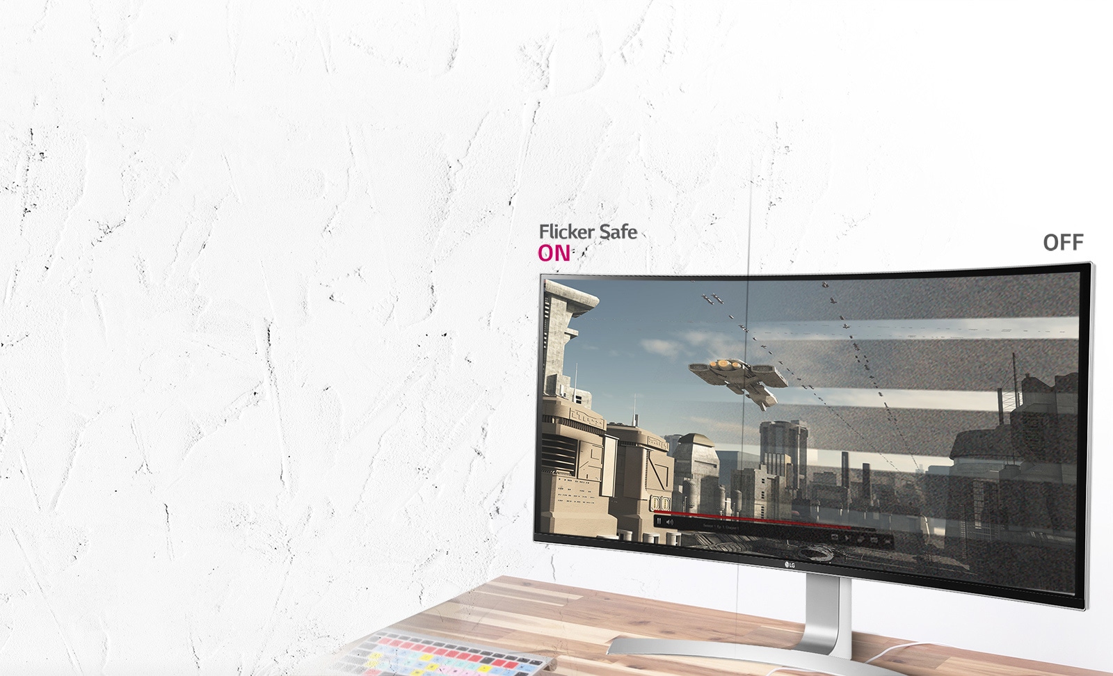 Visual Comfort with Flicker Safe<br>1