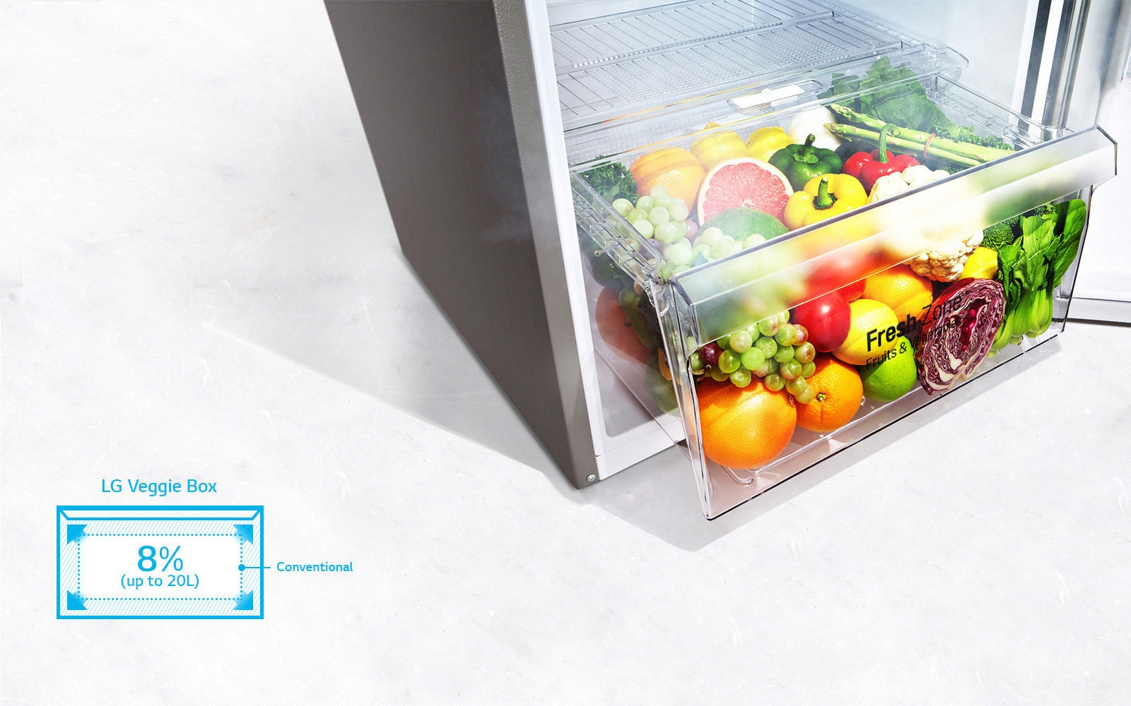 GL-K272SLBB_Top-freezer-refrigerators_Big-Size-Veggie-Box_D1