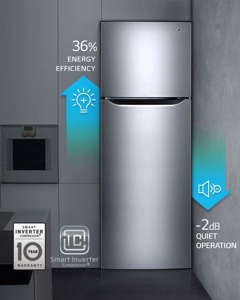 lg smart inverter refrigerator 258l